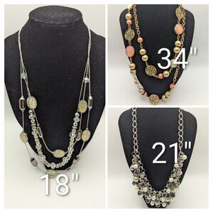 Three New York & Co Necklaces